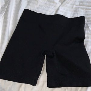 Seamless high waisted biker shorts